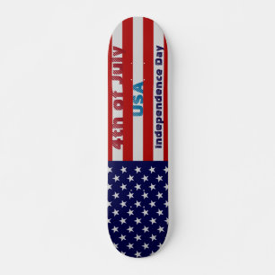 Amerikanische Flagge 4. des Skateboard