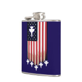 Amerikanische Flagge 4. Juli-65079 Flachmann (Links)