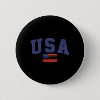 Amerikanische Flagge 4. Juli Americana kühl blau Button
