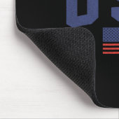 Amerikanische Flagge 4. Juli Americana kühl blau Mousepad (Ecke)