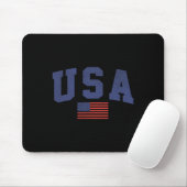 Amerikanische Flagge 4. Juli Americana kühl blau Mousepad (Mit Mouse)