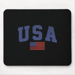Amerikanische Flagge 4. Juli Americana kühl blau Mousepad