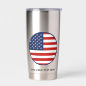 Amerikanische Flagge 4. Juli Custom Thermobecher (Links)