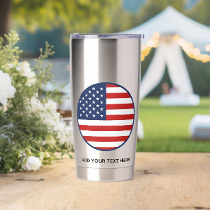 Amerikanische Flagge 4. Juli Custom Thermobecher