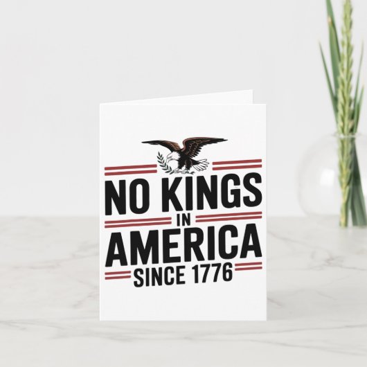 Amerikanische Flagge 4. Juli Dekoration Keine Köni Karte (Vorderseite)