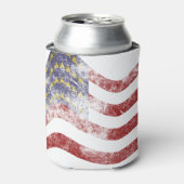 Amerikanische Flagge 4. Juli Dosenkühler (Kanne Vorderseite)