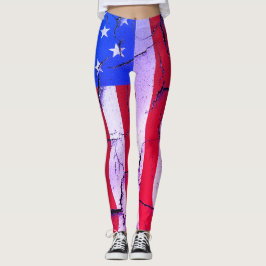Amerikanische Flagge 4. Juli Feier Leggings