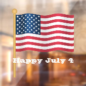 Amerikanische Flagge 4. Juli Fensteraufkleber (Blatt 2)