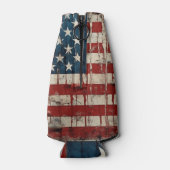 Amerikanische Flagge 4. Juli Flasche Cooler Flaschenkühler (Rückseite)