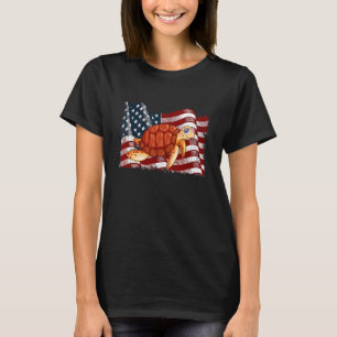 Amerikanische Flagge 4. Juli für Männer Frauen Kin T-Shirt