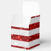 Amerikanische Flagge 4. Juli Glitzer Geschenkschachtel (Geöffnet)