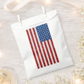 Amerikanische Flagge 4. Juli Glitzer Geschenktütchen (Ausgeschnitten)