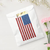 Amerikanische Flagge 4. Juli Glitzer Geschenktütchen (Versiegelt)