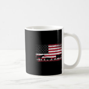 Amerikanische Flagge 4. Juli Huhn Pferd Kuh Schwei Kaffeetasse