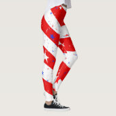 Amerikanische Flagge 4. Juli Leggings (Rechts)