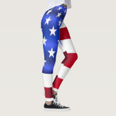 Amerikanische Flagge 4. Juli Leggings (Rechts)