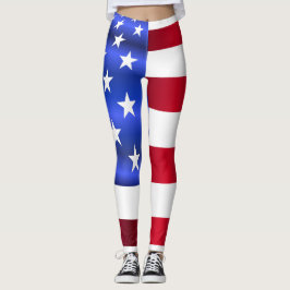 Amerikanische Flagge 4. Juli Leggings