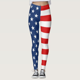 Amerikanische Flagge 4. Juli Leggings