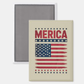 Amerikanische Flagge 4. Juli Merica Magnet (Vorderseite/Rückseite)