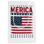 Amerikanische Flagge 4. Juli Merica Mittlere Geschenktüte (Vorderseite)