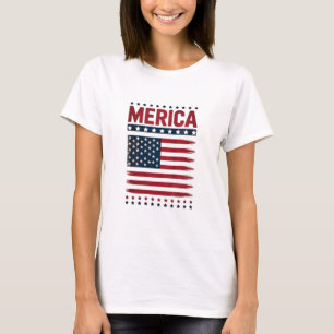 Amerikanische Flagge 4. Juli Merica T-Shirt