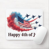 Amerikanische Flagge, 4. Juli Mousepad (Mit Mouse)