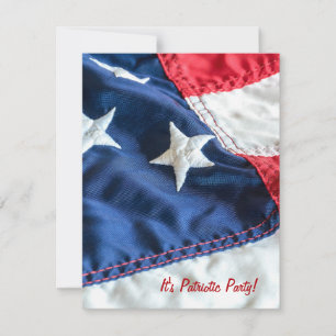 Amerikanische Flagge - 4. Juli Party Einladung