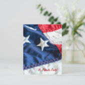 Amerikanische Flagge - 4. Juli Party Einladung (Stehend Vorderseite)