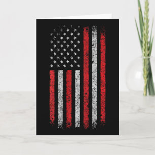 Amerikanische Flagge - 4. Juli - Patriotischer Ame Karte