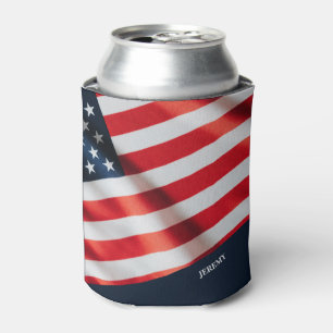 Amerikanische Flagge 4. Juli Patriotisches Backyar Dosenkühler
