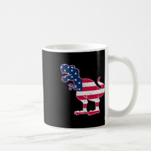 Amerikanische Flagge 4. Juli Patriotisches Jungen- Kaffeetasse