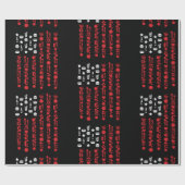 Amerikanische Flagge 4. Juli Picknick Feuerwerk we Geschenkpapier (Flach)