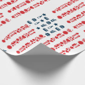 Amerikanische Flagge 4. Juli Picknick Geschenkpapier (Ecke)