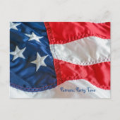 Amerikanische Flagge 4. Juli Postkarte (Vorderseite)