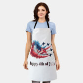 Amerikanische Flagge, 4. Juli Schürze (Getragen)