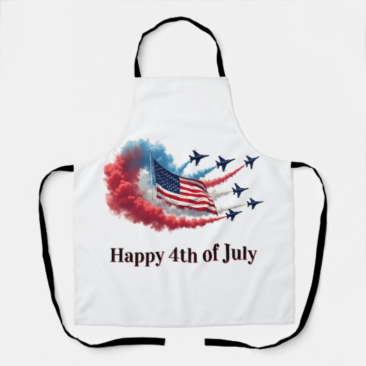 Amerikanische Flagge, 4. Juli Schürze (Vorderseite)