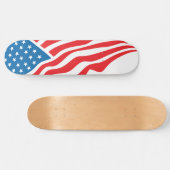 Amerikanische Flagge - 4. Juli Skateboard (Horizontal)