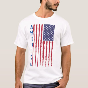 Amerikanische Flagge 4. Juli T-Shirt