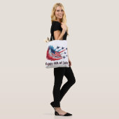 Amerikanische Flagge, 4. Juli Tasche (Am Model)