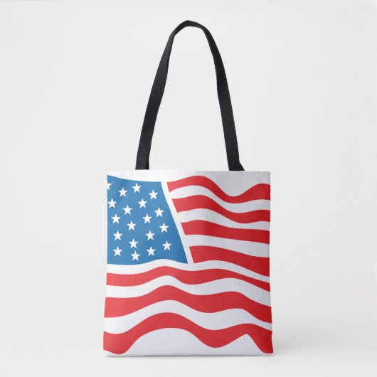 Amerikanische Flagge - 4. Juli Tasche (Vorderseite)