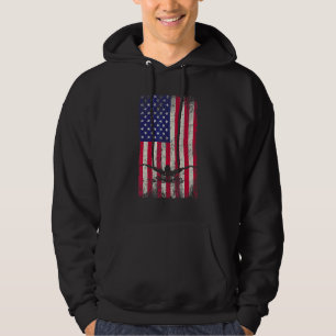 Amerikanische Flagge 4. Juli Unabhängigkeitstag Hoodie