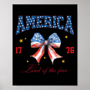 Amerikanische Flagge 4. Juli Unabhängigkeitstag Poster