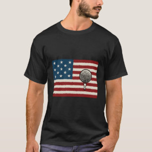 Amerikanische Flagge 4. Juli Usa Patriotic Golf Go T-Shirt