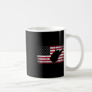 Amerikanische Flagge 4. Juli West Virginia Wv Vint Kaffeetasse