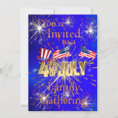 Amerikanische Flagge 4. Juli Wiedersehen Einladung (Vorderseite)