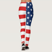 Amerikanische Flagge 4. von Juli-Leggings Leggings (Rückseite)