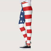 Amerikanische Flagge 4. von Juli-Leggings Leggings (Links)
