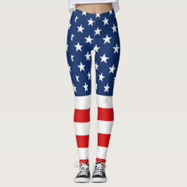 Amerikanische Flagge 4. von Juli-Leggings Leggings