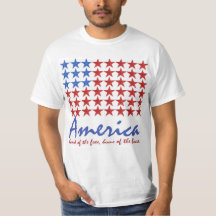Amerikanische Flagge 4. von Juli-T - SHIRT