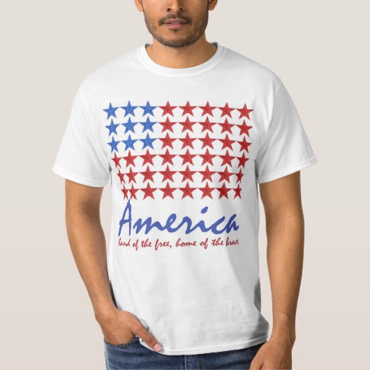 Amerikanische Flagge 4. von Juli-T - SHIRT (Vorderseite)